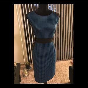 New York & Company size small blue & black dress